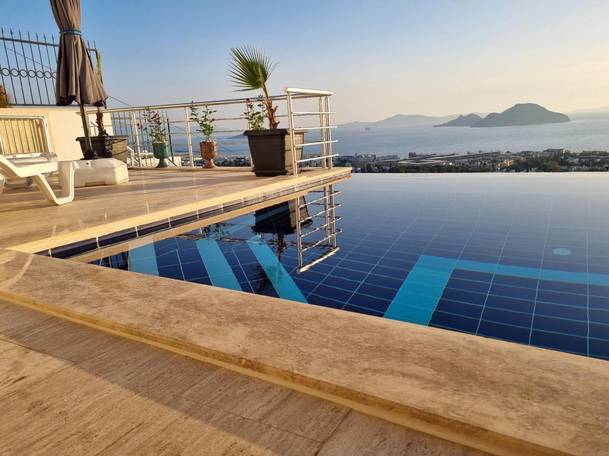 Bodrum Eason Villa & House 350M2 Full Sea View With Private Infinity Pool Exteriör bild